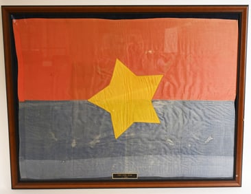 ORIGINAL VIETNAM VIET CONG CAPTURED BATTLE FLAG