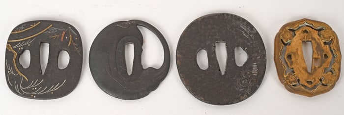 EARLY JAPANESE KATANA SWORD TSUBA SHIN GUNTO WWII