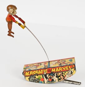 MARX TIN WINDUP ACROBATIC MARVEL