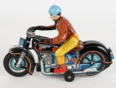 LARGE JAPAN TIN BATTERY OP ATOM MOTOCYCLE