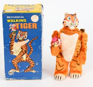 MARX WINDUP WALKING TIGER w/ BOX
