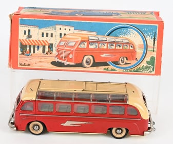 GUNTHERMANN TIN WINDUP US ZONE SCENIC TOUR BUS