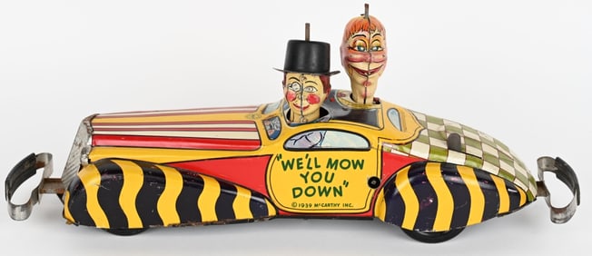MARX TIN WINDUP CHARLIE MCCARTHY PRIVATE CAR