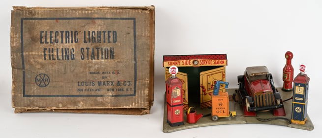 MARX SUNNY SIDE SERVICE STATION w/ BOX