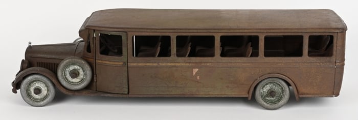 BUDDY L PRESSED STEEL PASSENGER BUS