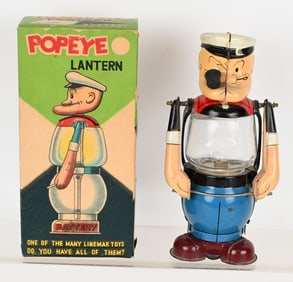 LINEMAR TIN POPEYE LANTERN w/ BOX