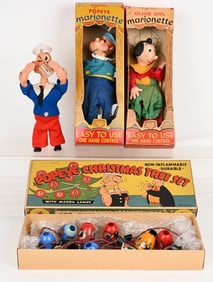 POPEYE & OILIVE OYL MARIONETTES & LIGHTS