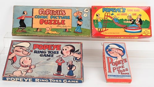 LOT OF VINTAGE POPEYE GAMES