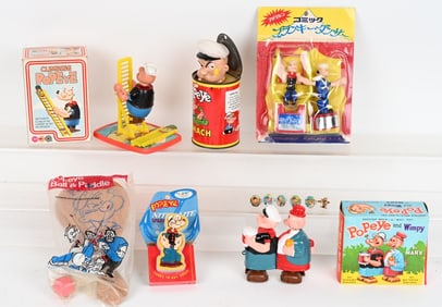LOT OF POPEYE TOYS