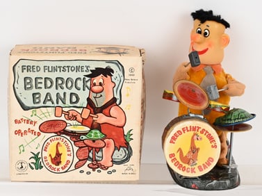 ALPS BATTERY OP FRED FLINTSTONE BAND w/ BOX
