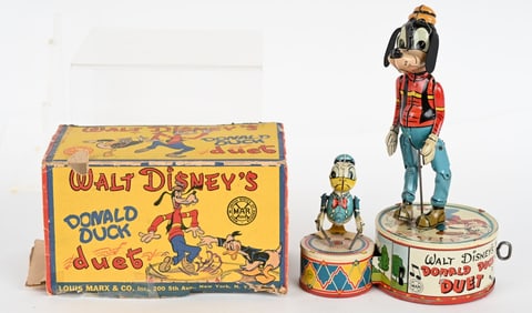 MARX TIN WINDUP DONALD DUCK DUET