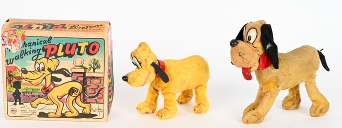 2- LINEMAR WALKING PLUTO TOYS