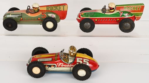 3- TIN FRICTION RACE CARS
