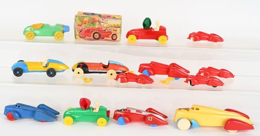LOT OF PLASTIC RACE CARS