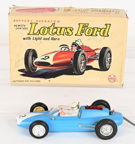 MARX BATTERY OP LOTUS FORD RACER w/ BOX
