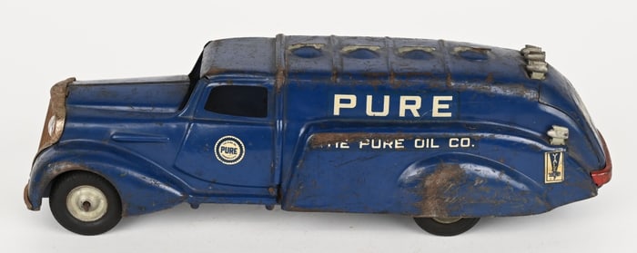 METALCRAFT ART DECO PURE OIL TRUCK w/ LIGHTS
