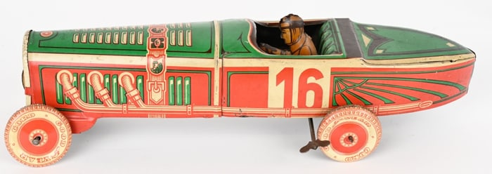 TIPP TIN WINDUP #16 BOATTAIL RACE CAR