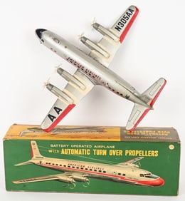 LINEMAR BATTERY OP AMERICAN AIRLINE DC7 w/ BOX