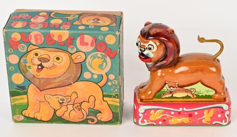 JAPAN BATTERY BUBBLE LION w/ BOX