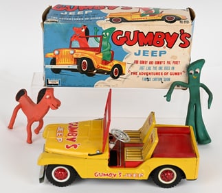 LAKESIDE 1966 TIN GUMBY'S JEEP w/ BOX