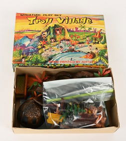 MARX HONG KONG TROLL VILLAGE PLAY SET w/ BOX