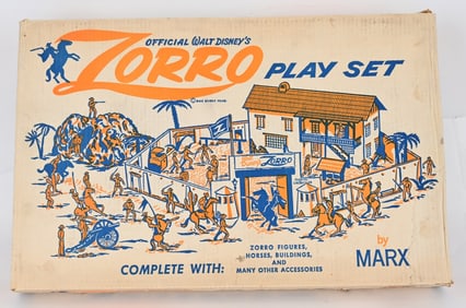 MARX #3759 ZORRO PLAY SET