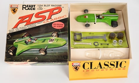 1960'S ASP READY RACE SLOT CAR w/ BOX