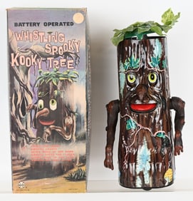MARX BATTERY OP WHISTLING SPOOKY KOOKY TREE w/BOX