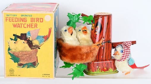 LINEMAR BATTERY OP FEEDING BIRD WATCER w/ BOX