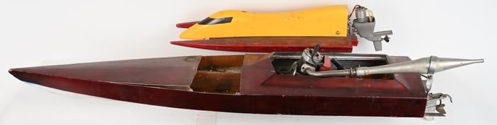 2- GAS POWERED POND SPEED BOATS