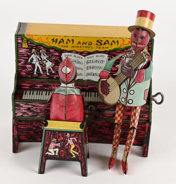 STRAUSS TIN WINDUP HAM & SAM BAND (1 of 8)