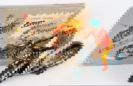 JAPAN BATTERY OP ATOM MOTORCYCLE w/ BOX