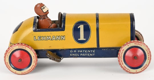LEHMANN TIN WINDUP GALOP RACE CAR