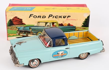 BANDAI TIN FRICTION FORD PICKUP w/ BOX