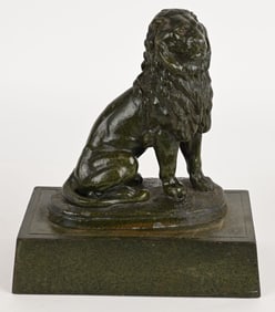 CHARLES VALTON LION SCULPTURE