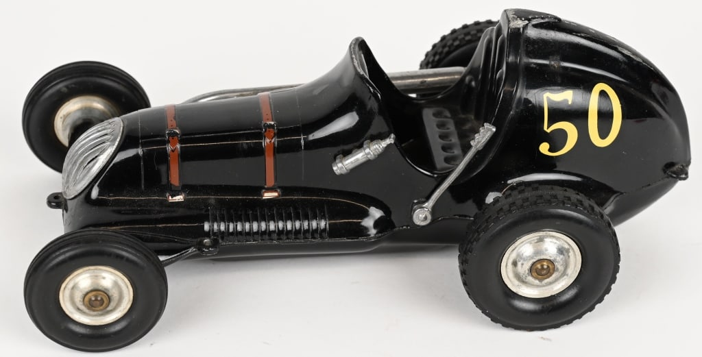 McCOY THIMBLE DROME CHAMPION RACER: All original and complete. 9 1/2" Excellent