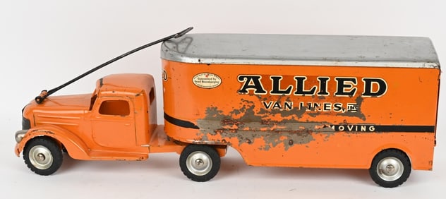 BUDDY L PRESSED STEEL ALLIED VAN LINES TRUCK