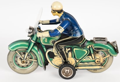 TIPP TIN FRICTION POLICE MOTORCYCLE
