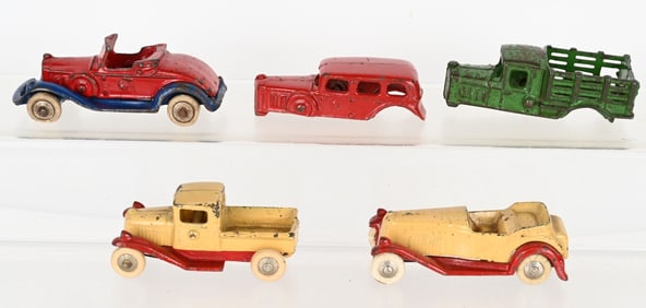 LOT OF CAST IRON TAKE-A-PARTS CARS