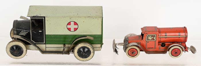 BURNETT AMBULANCE & GERMAN TANKER TRUCK
