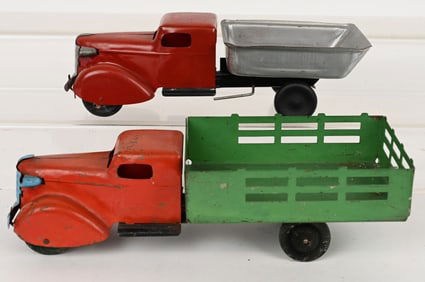 2- WYANDOTTE PRESSED STEEL TRUCKS