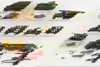 LOT OF DINKY MILITARY VEHICLES