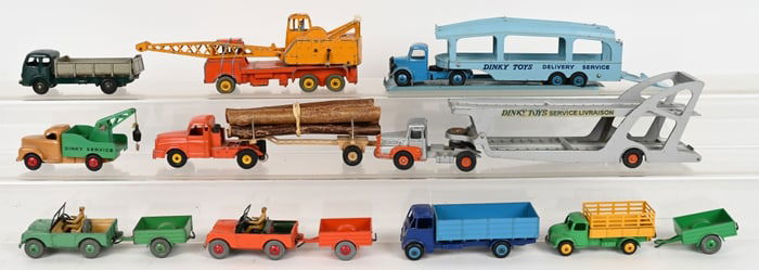 LOT OF DINKY TRUCKS