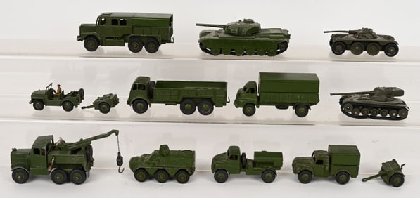 LOT OF DINKY MILITARY VEHICLES