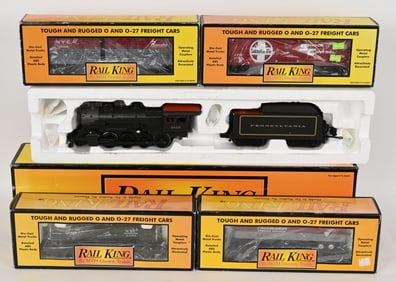 RAIL KING FREIGHT TRAIN SET w/ BOXES
