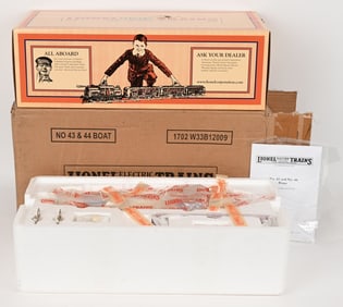 LIONEL NO. 43 TIN WINDUP RUNABOUT BOAT w/ BOX