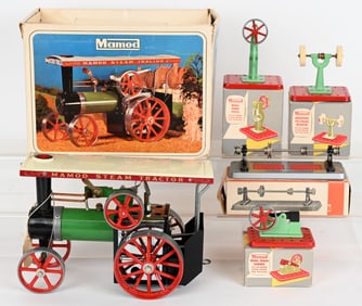 MAMOD STEAM TRACTOR & ACCESSORIES w/ BOXES