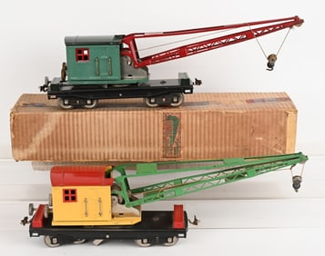 2- LIONEL STANDARD GAUGE 219 CRANES