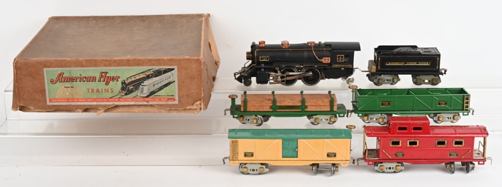 AMERICAN FLYER O GAUGE 1736 STEAM SET w/ BOX (1 of 12)