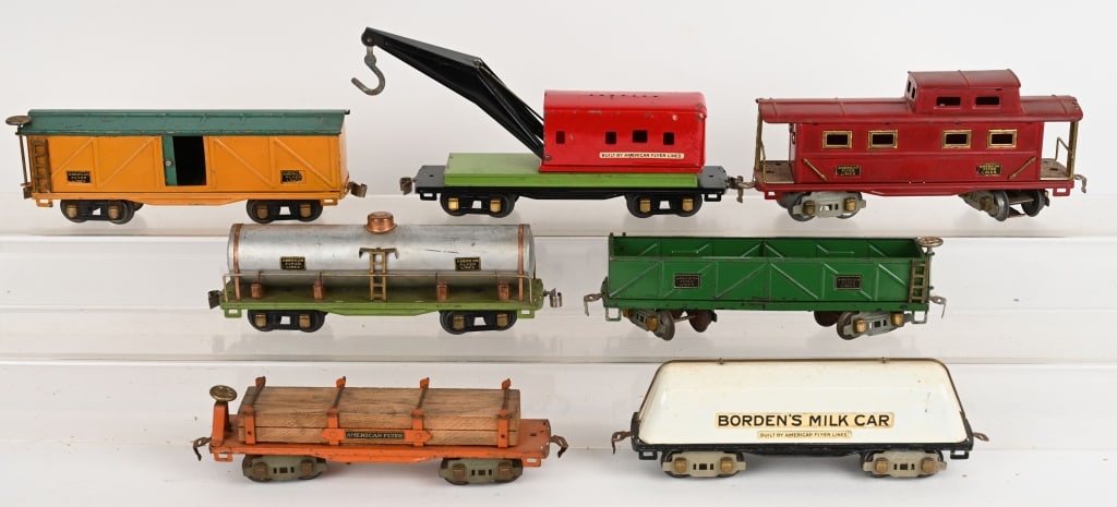 AMERICAN FLYER O GAUGE TRAIN CAR LOT (1 of 6)